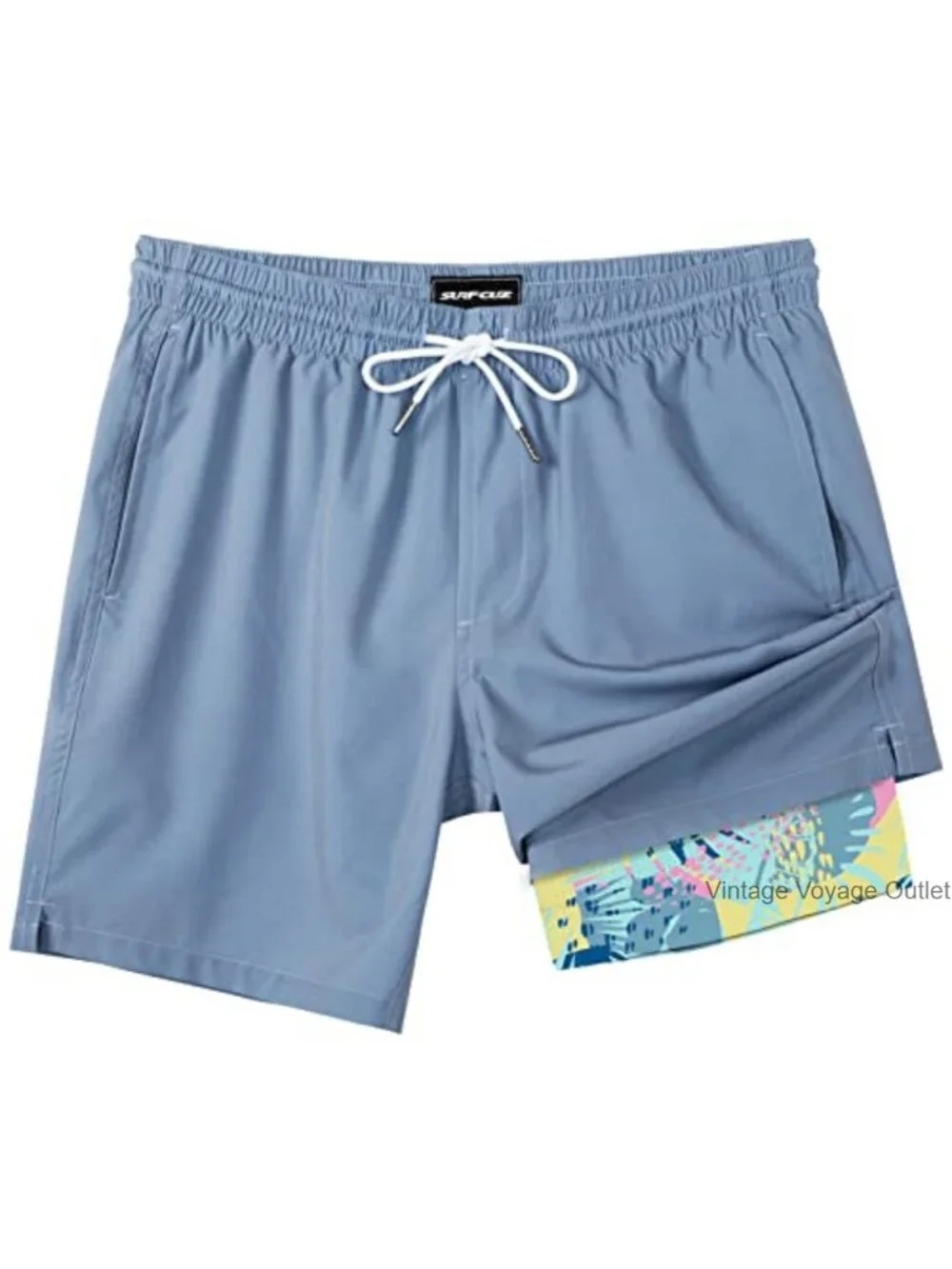 Men's Swim Trunks with Compression Liner Quick Dry 7